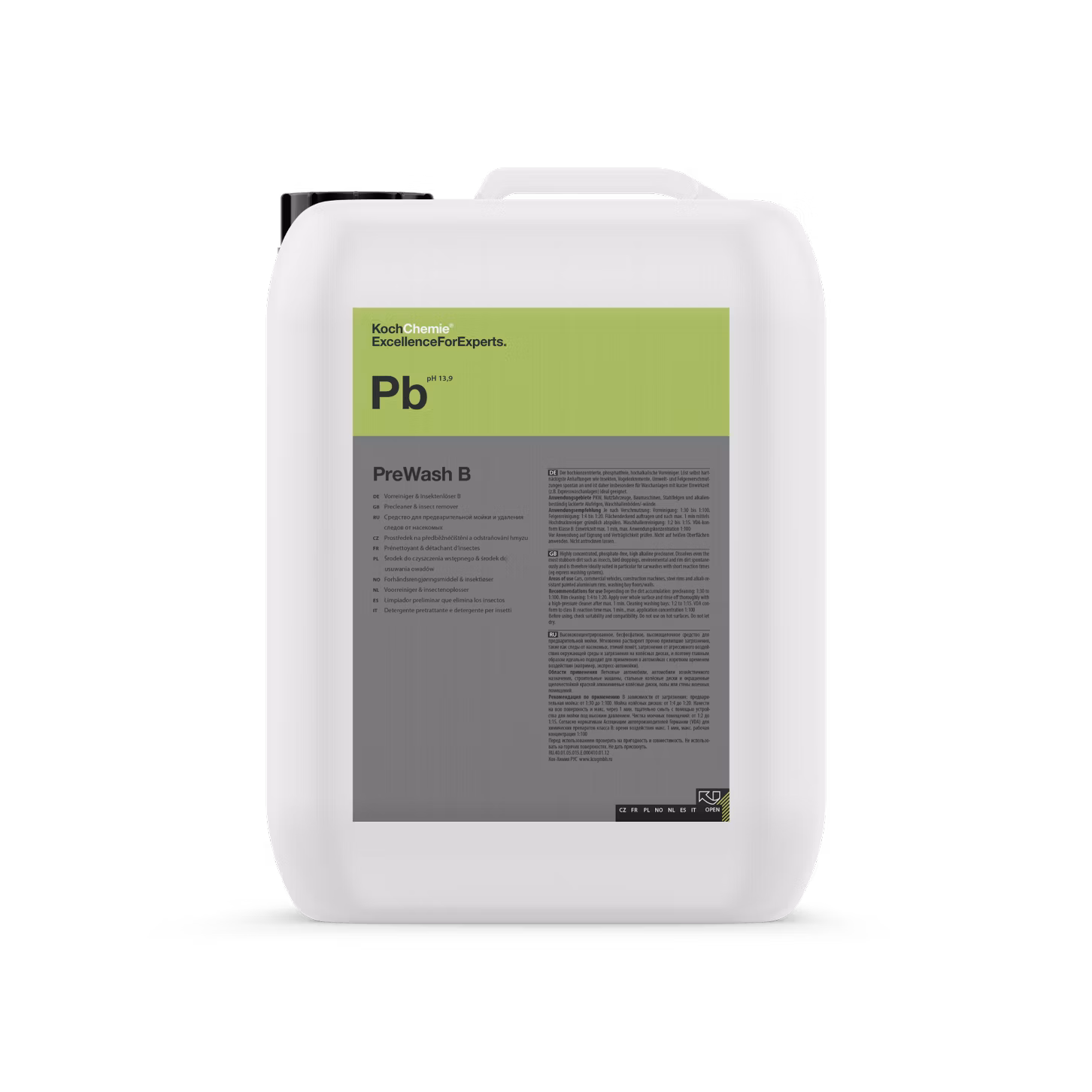 Koch Chemie Prewash B (Pb) - Predumývač; odstraňovač hmyzu 23KG