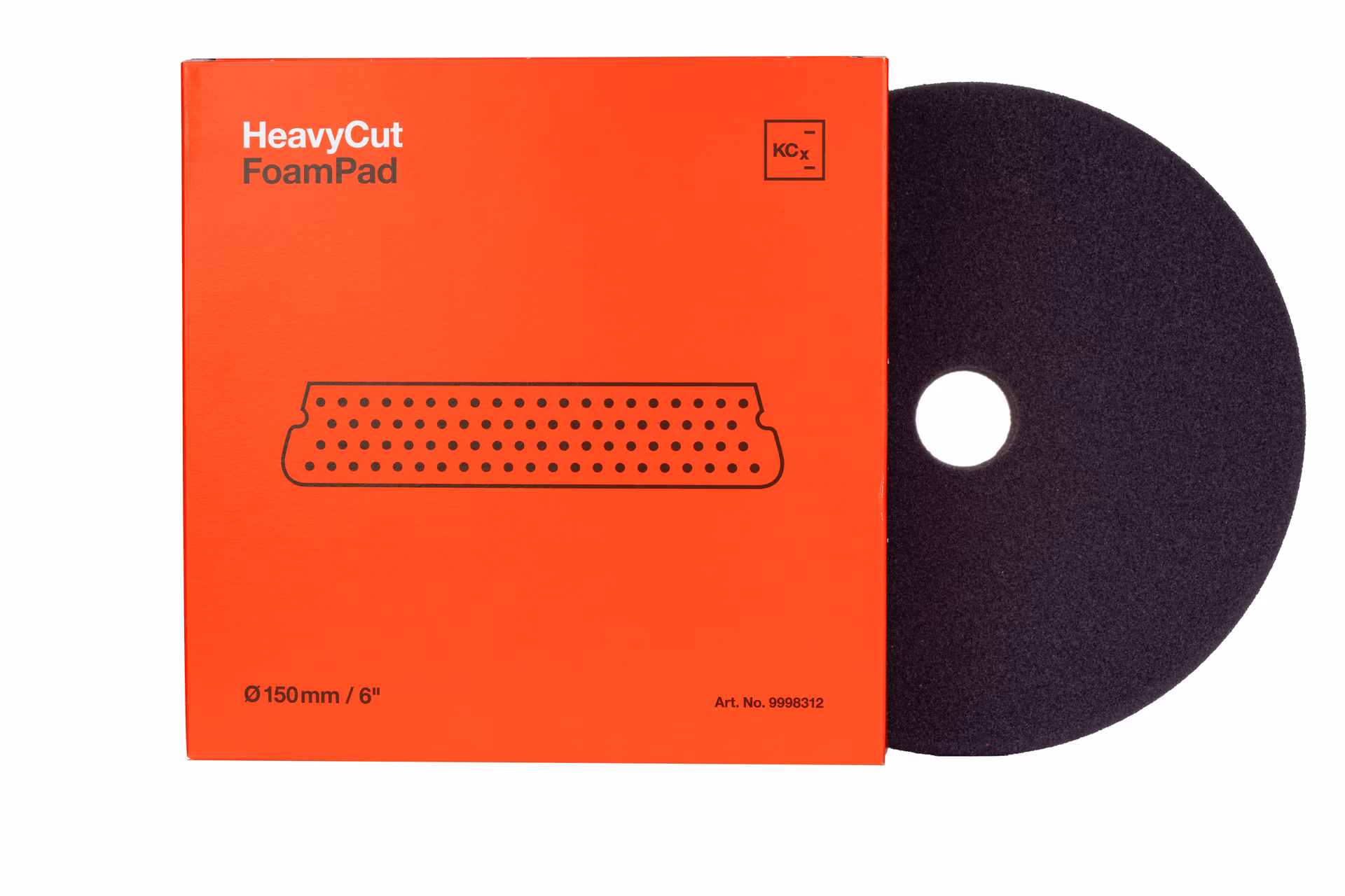 Koch Chemie Heavy Cut Foam Pad 150 x 25 mm - Leštiaci kotúč červený