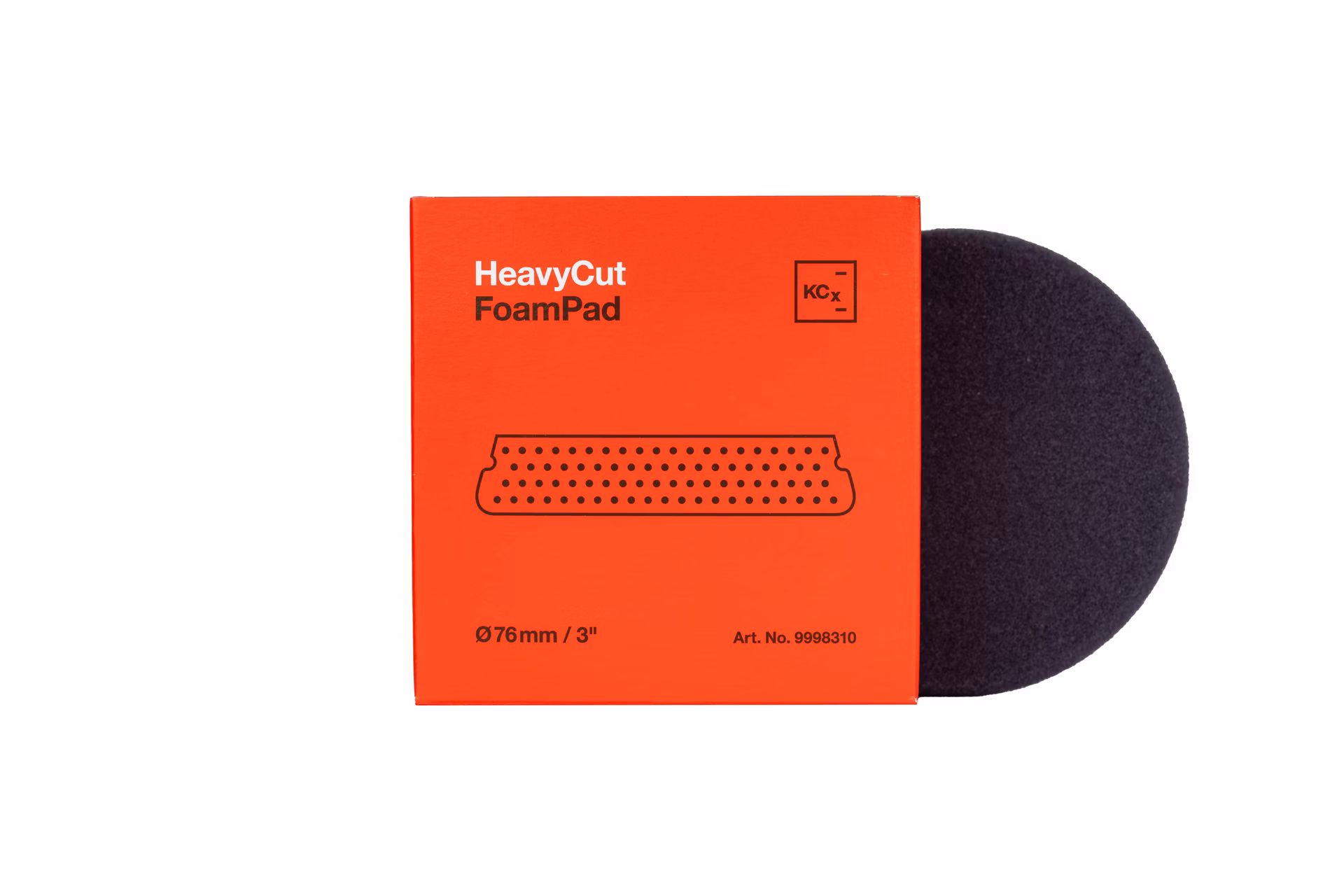 Koch Chemie Heavy Cut Foam Pad 76 x 25 mm - Leštiací kotúč červený