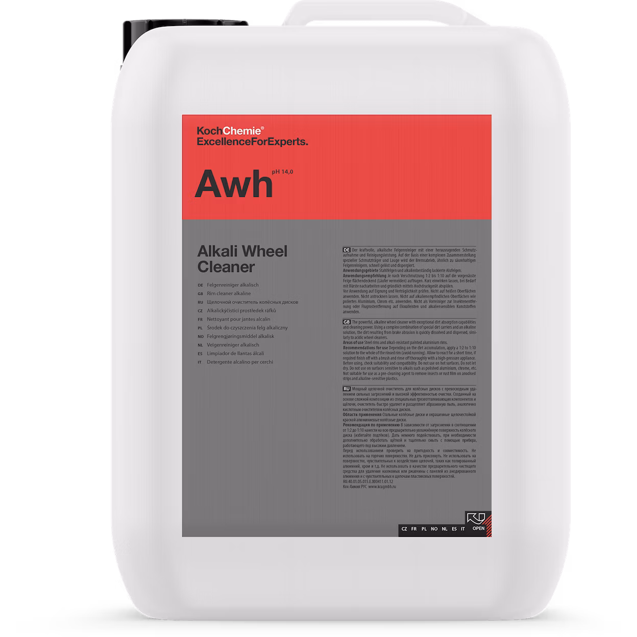 Koch Chemie Alkali Wheel Cleaner (Awh) - Alkalický čistič diskov 20L