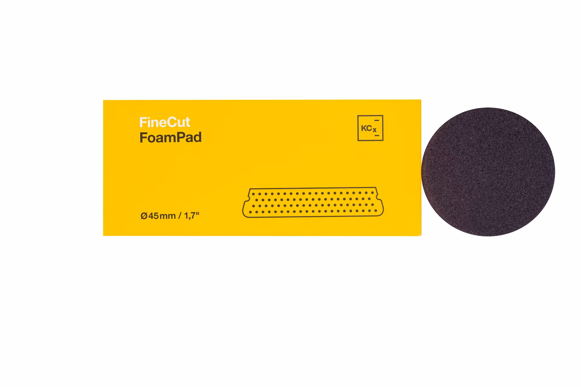 Koch Chemie Fine Cut Foam Pad 45 x 25 mm - Leštiaci kotúč žltý