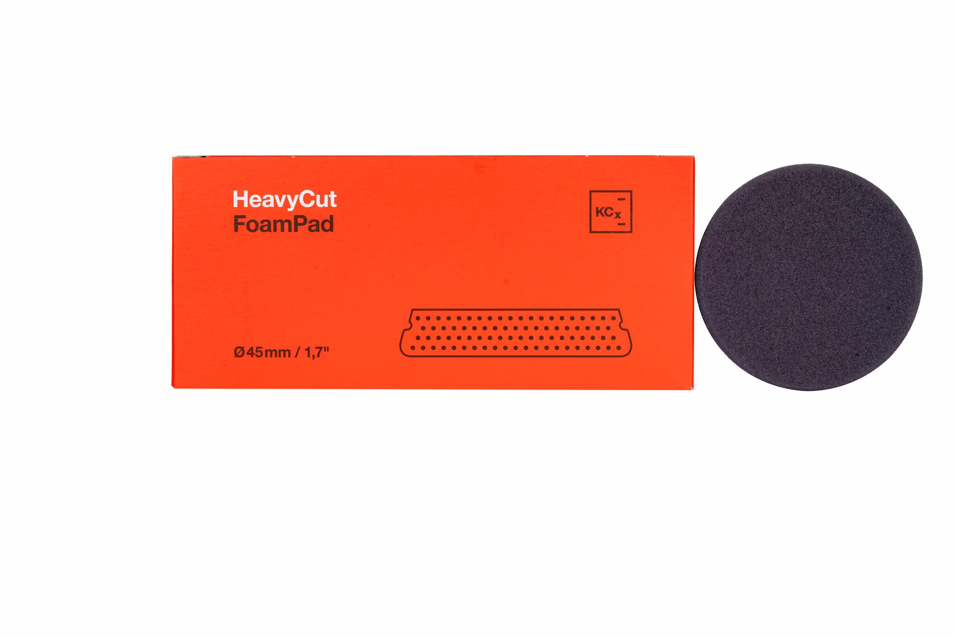 Koch Chemie Heavy Cut Foam Pad 45 x 25mm - Leštiaci kotúč červený