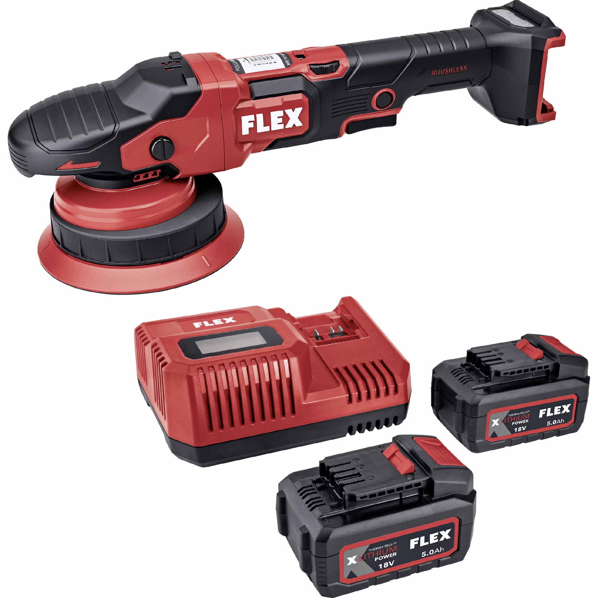 Flex XFE 15 150 18-EC Set - Aku-excentrická leštička s voľným pohybom 18 V