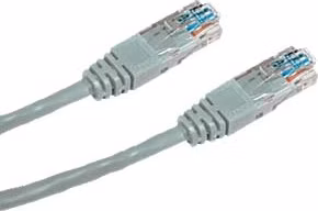DATACOM Patch kabel UTP CAT5E 0,5m (x) šedý křížený