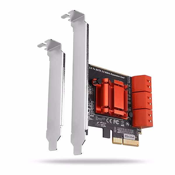 AXAGON řadič do PCIe pro 6x interní SATA 6G / PCES-SA6 / ASM1166 / SP &amp; LP
