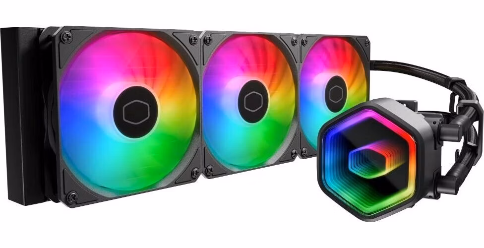 Cooler Master vodní chladič MasterLiquid 360 Core II, 3x120mm, LGA1851, AM5, černá