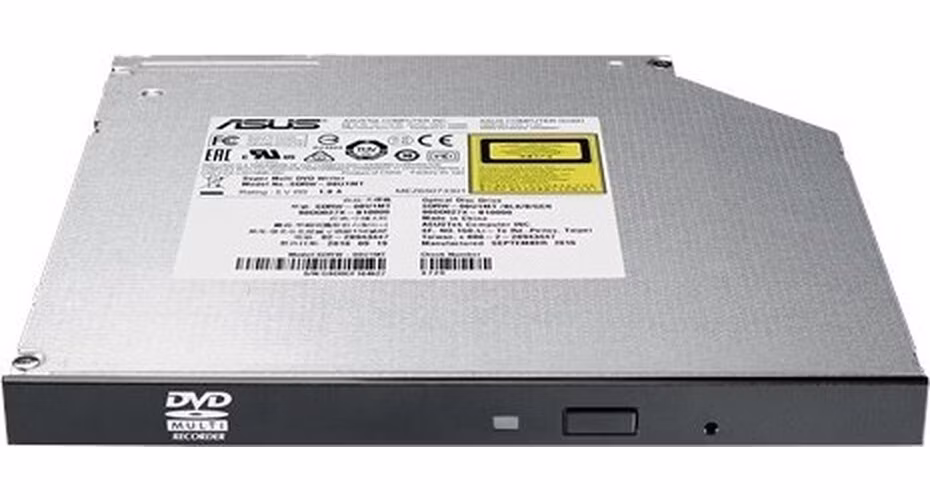 ASUS Slim DVD Writer SDRW-08U1MT/SLIM/BLACK/BULK, čierna, SATA, M-Disc, hromadná (bez SW)