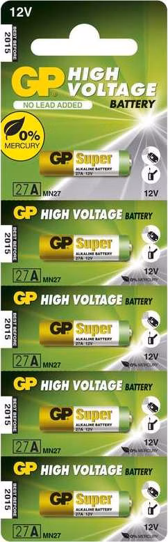 Alkalická Baterie GP 5x 27A