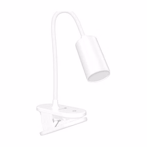 CONNECT IT CLIP 2 stolní Led lampička s klipem, baterie,USB-C, BÍLÁ