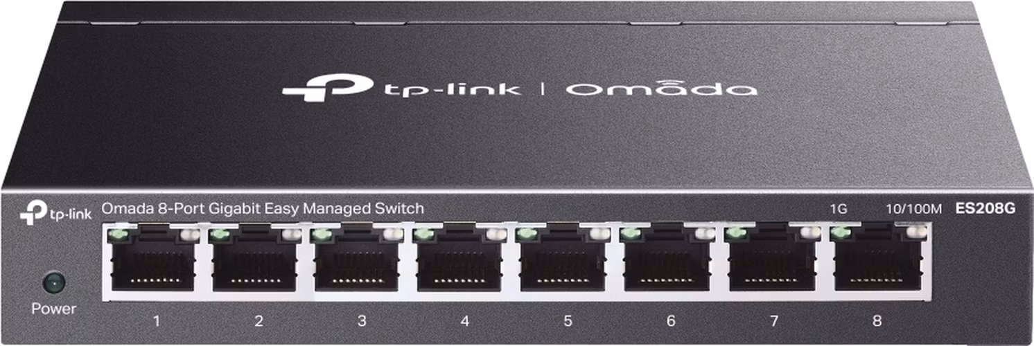 TP-Link ES208G, Omada 8-Port Gigabit Easy Managed Switch, 8x GLAN