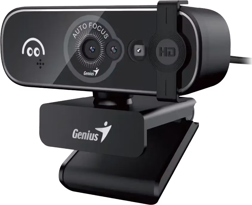 Genius FaceCam OPEN Webkamera, Full HD 1080p, Windows Hello, autofocus, 5Mpx senzor, krytka soukromí, USB/USB-C, černá