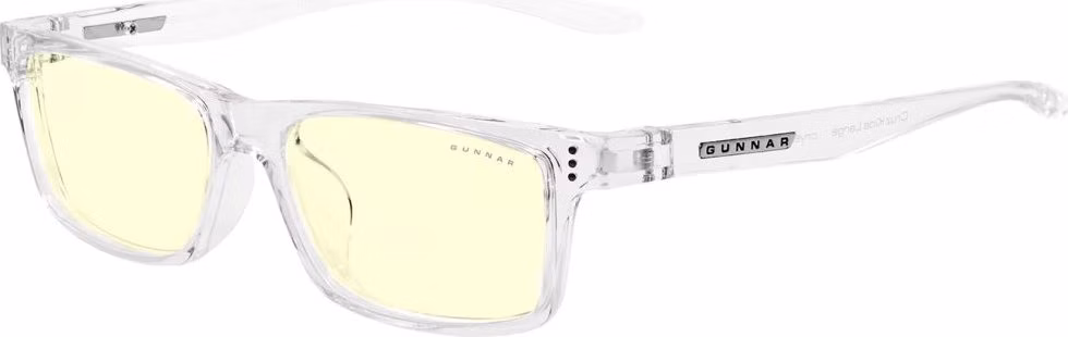 GUNNAR kancelářske/herní brýle  CRUZ KIDS LARGE (8-12) CRYSTAL jantarová skla BLF 65 NATURAL focus