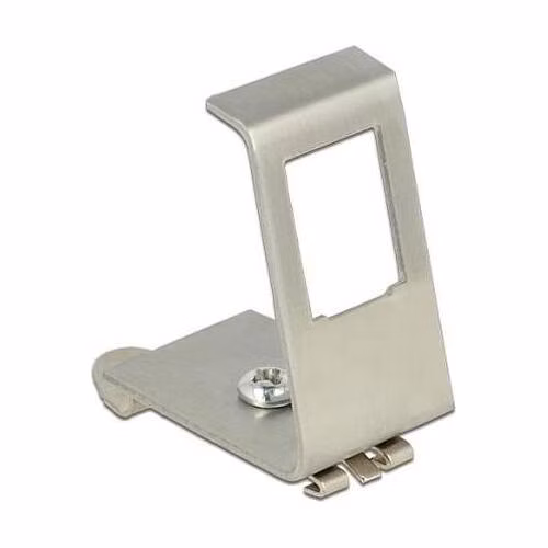 Delock Keystone Metal Mounting 1 Port for DIN rail