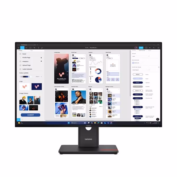 Lenovo T32UD-40 31.5" 3840x2160 1500:1 350cd 4ms HDMI+DP+USB+USB-C+RJ45 dock PD100W 3y