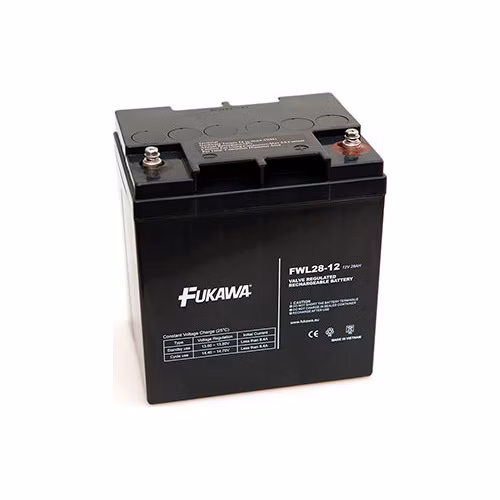 FUKAWA olověná baterie FWL 28-12 do APC/ AEG/ EATON/ Powerware/ 12V/ 28Ah/ životnost 10 let/ závit M5