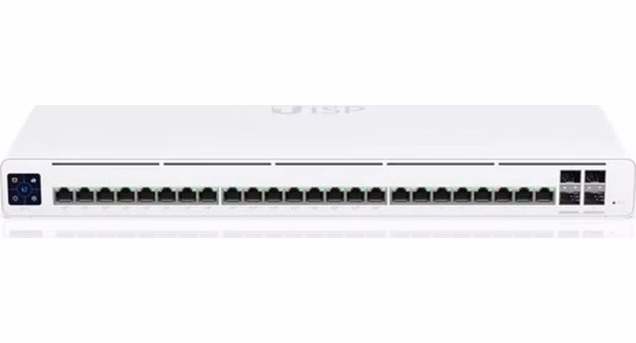 Ubiquiti UISP Switch Pro - 24x GbE, 4x SFP+, 16x PoE Out 27V (PoE budget 220 W)