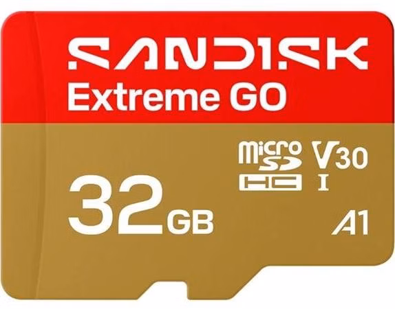 SanDisk Extreme GO MicroSD UHS-I 32GB 100MB/s(R) / 60MB/s(W)
