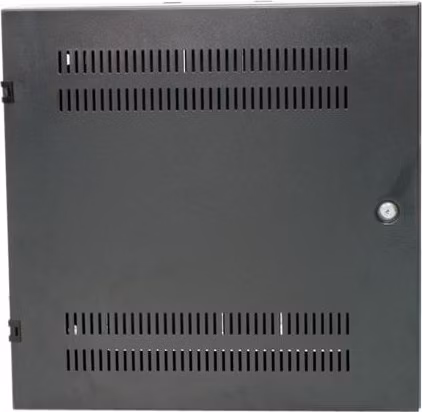 XtendLan 19" nástěnný vertikální rozvaděč 2U+4U 540x150, perforované dveře, černý