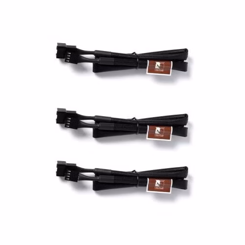 BAZAR - NOCTUA Prodlužovací kabely pro 4pin ventilátor NA-SEC3, 3x 60cm, černá - Poškozený obal (Komplet)
