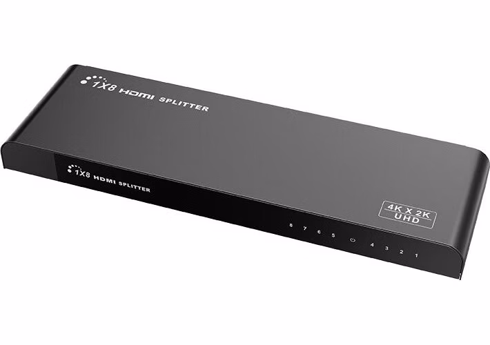 XtendLan HDMI distribucní rozbocovac, 1 vstup / 8 výstupy, 4k@60Hz