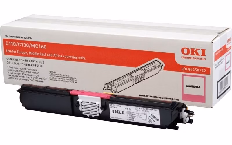 OKI originál tonerová kazeta 44250722/ C110/ C130/ 2500 stran/ purpurový
