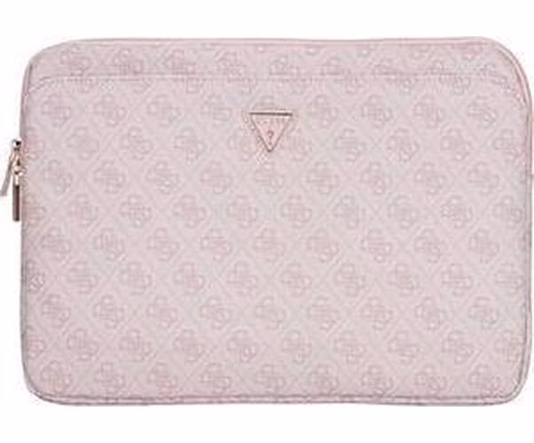 Guess PU 4G Triangle Logo Obal pre Notebook 14" Pink
