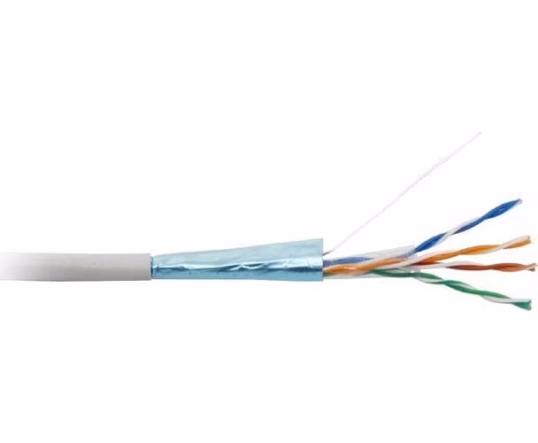 Kábel FTP LYNX, Cat6, drôt, PVC, Dca, sivý, 305 m cievka