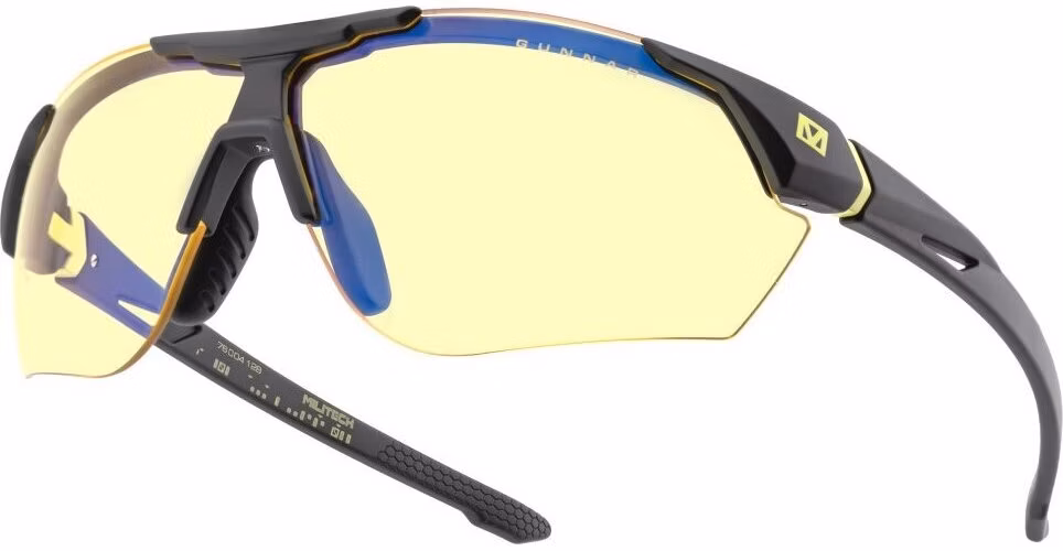 GUNNAR kancelářske/herní brýle CYBERPUNK MILITECH ONYX SIGNAL YELLOW* jantarová* BLF 65* GUNNAR Focus
