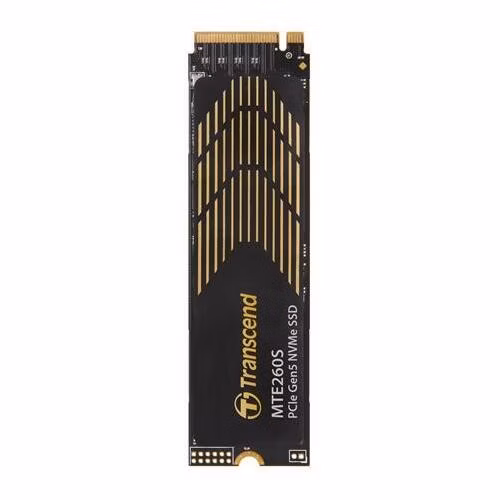 TRANSCEND MTE260S 1TB, M.2 2280, PCIe Gen5x4, NVMe 2.0, 3D TLC, with Dram(Graphene Heatsink),14000MB/s R, 9800MB/s W
