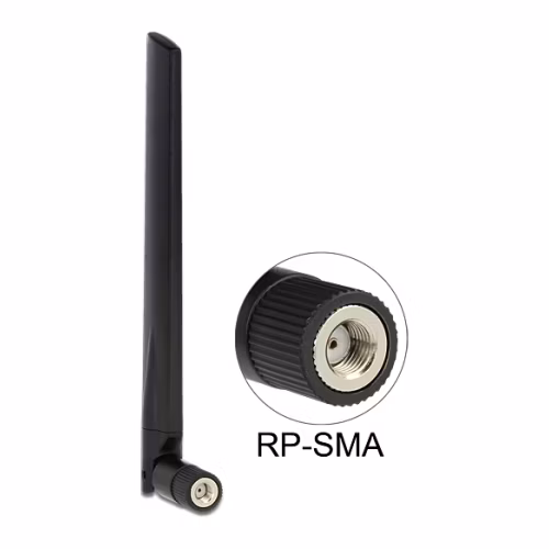 Delock WLAN anténa RP-SMA 802.11 ac/a/h/b/g/n 4 - 7 dBi všesměrová