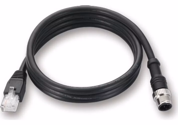 Planet CB-M12D4MRJ voděodolný propojovací kabel RJ-45 / M12 D-coding, 1,2m