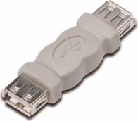 Delock USB Adapter, USB A černý samice/samice (spojka)