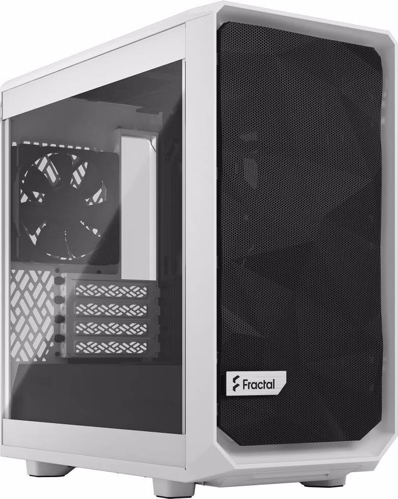 Fractal Design Meshify 2 Mini White TG Clear Tint / Micro ATX / průhledná bočnice / bez zdroje / bílá