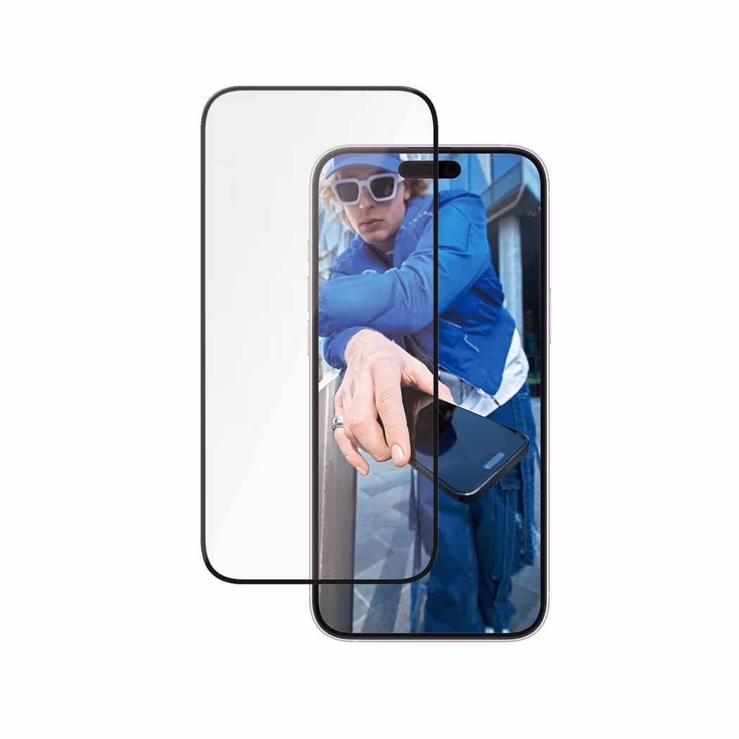 PanzerGlass ochranné sklo UWF Ceramic Protection pre iPhone 16 Plus/15 Plus - Black Frame