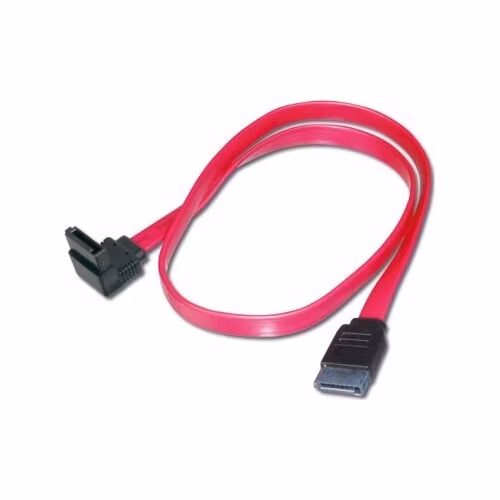 Digitus SATA II/III připojovací kabel, L-typ ,90° úhlový - rovný 0,5m