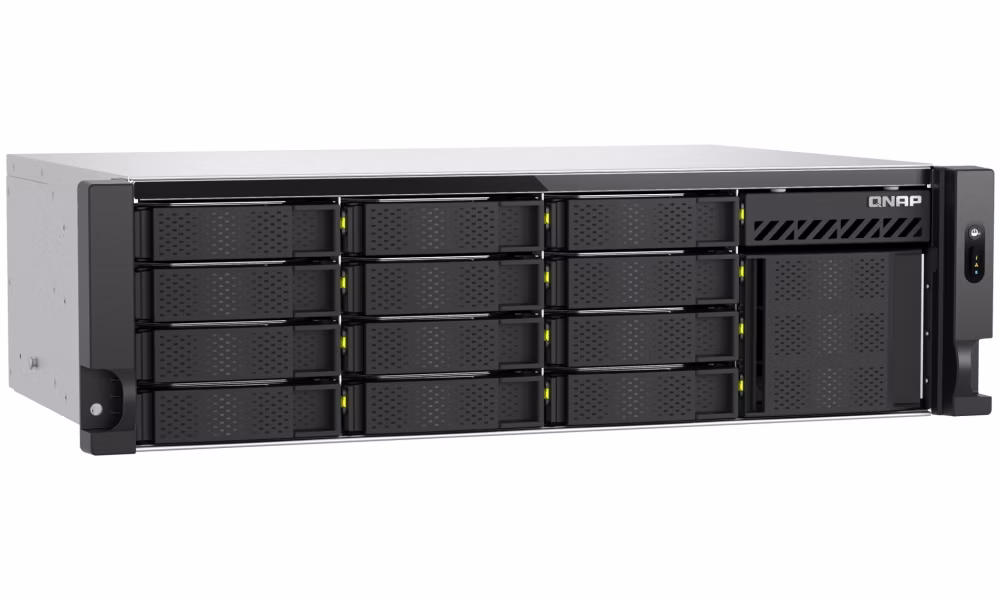 QNAP TS-h1655XeU-RP-8G   12x SATA + 4x E1.S/M.2, 8GB RAM, 2x PCIe, 2x 2,5GbE, 1x 10GbE
