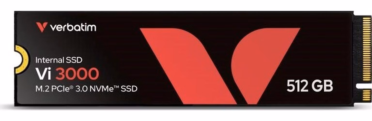 VERBATIM SSD Vi3000 Internal PCIe NVMe M.2 SSD 512GB , W 2500/ R 3300 MB/s