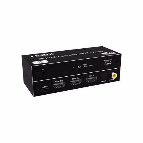 PremiumCord 8K@60Hz Audio Extractor HDR,výstupy: stereo jack, SPDIF, RCA, HDMI