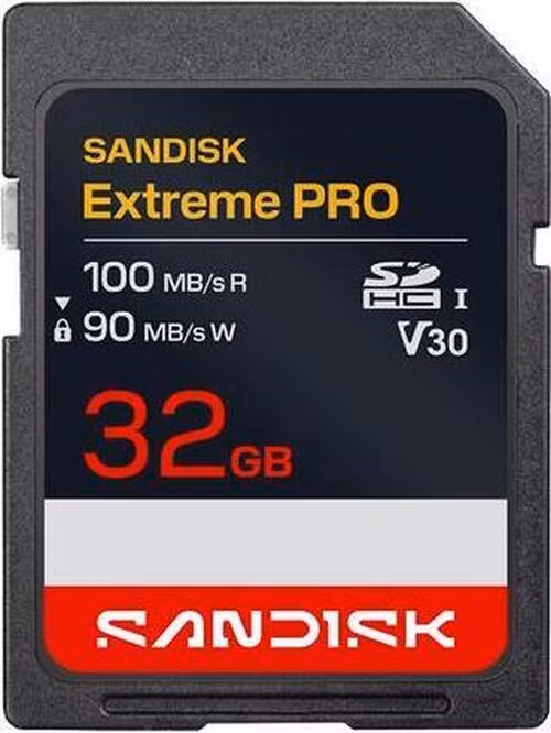 SanDisk Extreme Pro SD UHS-I 32GB SD 100MB/s Read 90MB/s Write