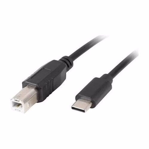 LANBERG USB-C (M) na USB-B (M) 2.0 kabel 1,8m, černý