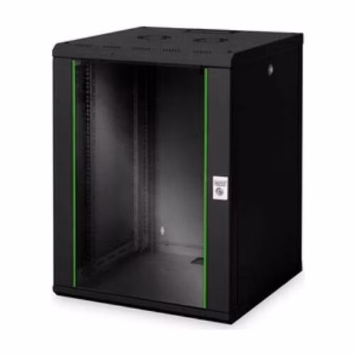DIGITUS Nástěnná skříňka 16U, Unique Series 820x600x600 mm, barva černá (RAL 9005)