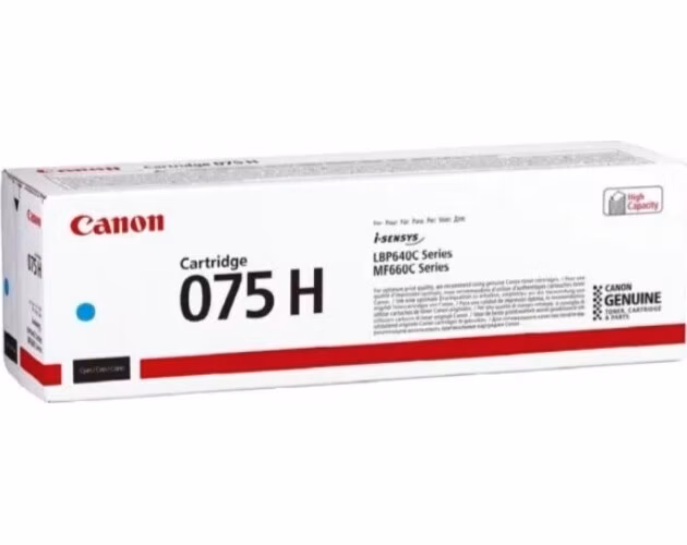 Canon TONER 075 H C azurová pro i-SENSYS LBP646Cdw, LBP647Cdw, MF664Cdw, MF667Cdw (2500 str.)
