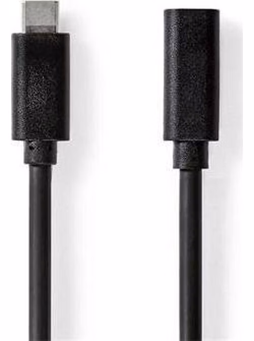 Nedis CCGL64010BK20 - USB 3.2 Gen 1 Kabel | USB-C Zástrčka - USB-C Zásuvka | 2 m | Černá