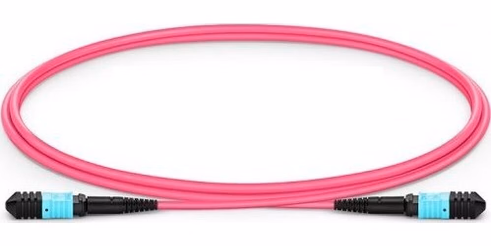 XtendLan FO patch MPO(f)-MPO(f), 1m, OM4, 12/12, kabel kulatý 3mm, přímý (Type A)