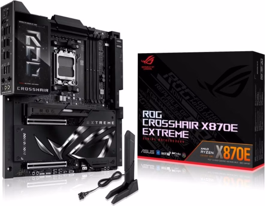 ASUS MB Sc AM5 ROG CROSSHAIR X870E EXTREME, AMD X870, 4xDDR5, 1xHDMI, 2xUSB4, WiFi, E-ATX