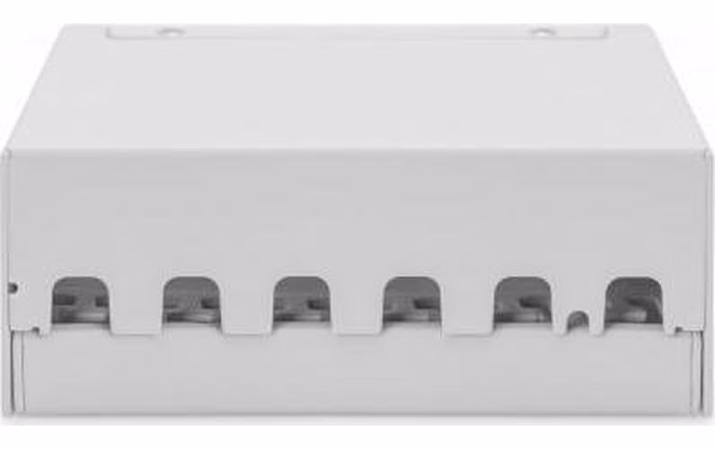 DIGITUS Modulární stolní patch panel, stíněný 6 portů, světle šedý