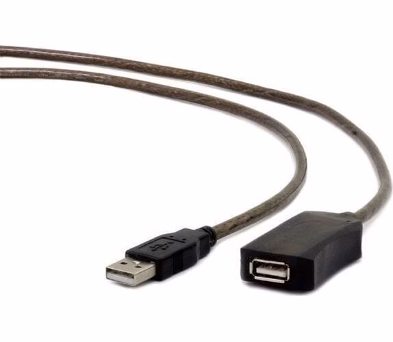 Gembird aktívny predlžovací kábel USB 2.0 (M-F), 5 m, čierny