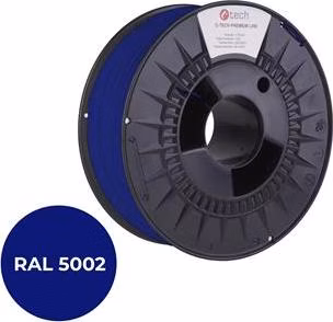 C-TECH tisková struna PREMIUM LINE ( filament ) , PETG, ultramarínová, RAL5002, 1,75mm, 1kg