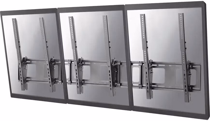 Neomounts NS-WMB300PBLACK/Držák displeje/na stěnu/40-52"/menu board vertikální sklopný/VESA 400X600/nosn. 3x50kg/3 displ