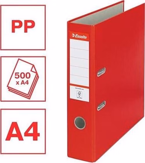 Esselte Economy A4 75 mm červený